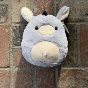 Squishmallows Donkey Jason NWT Gray Stuffed Plush